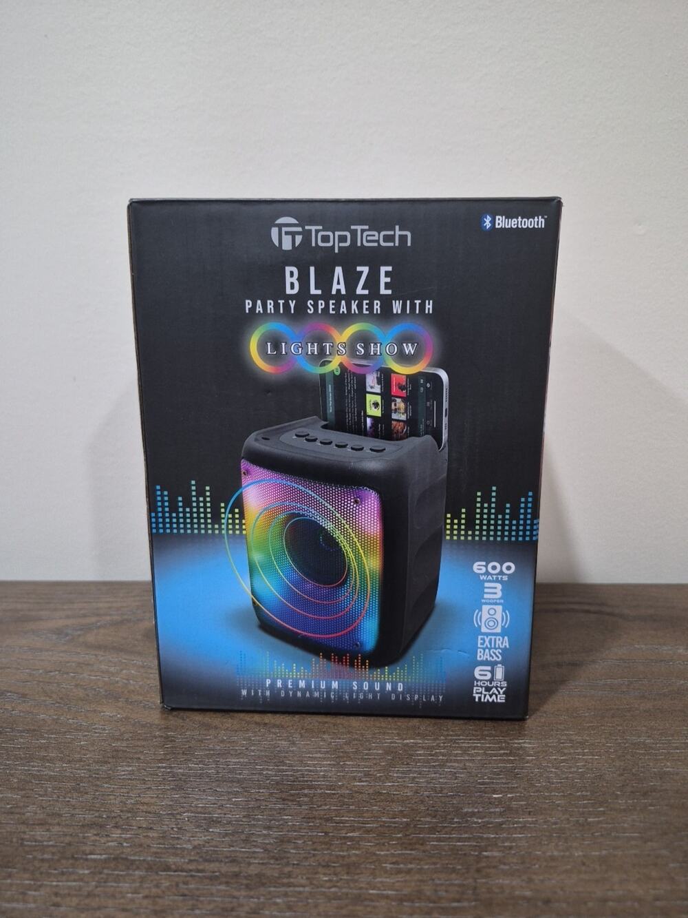 Top Tech Blaze Party Speaker with Lights Show